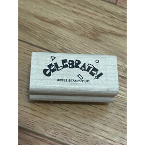 Stampin’ Up 1992 Celebrate Rubber Stamp